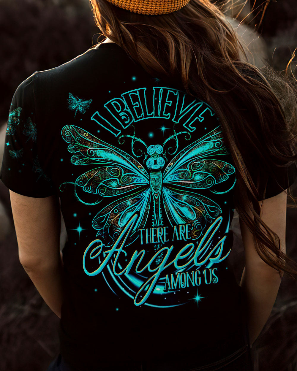 I BELIEVE THERE ARE ANGELS AMONG US ALL OVER PRINT - TY0905231