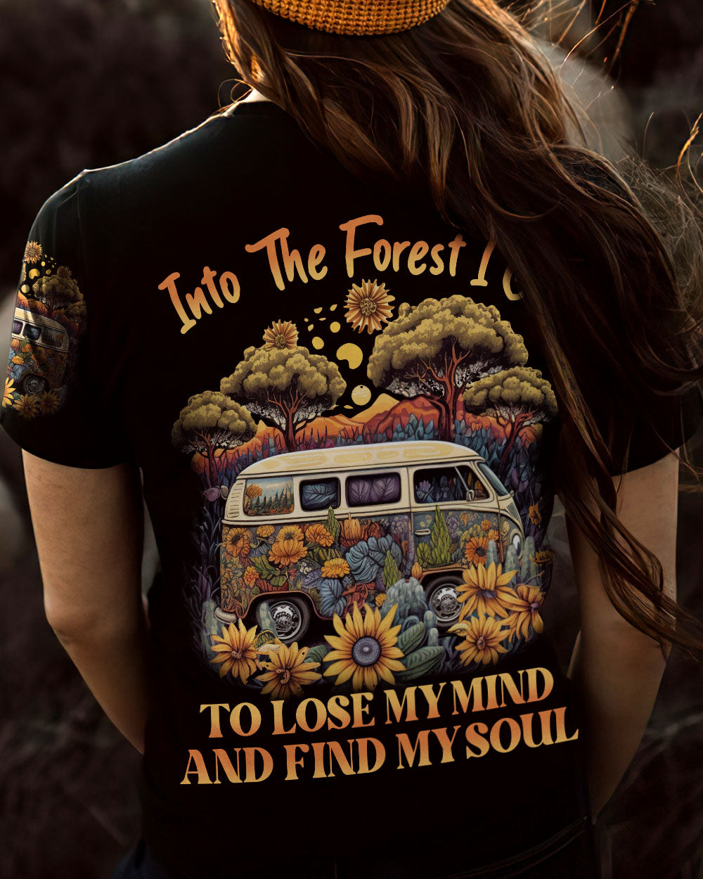 INTO THE FOREST SUNFLOWER ALL OVER PRINT - YHLN2802231