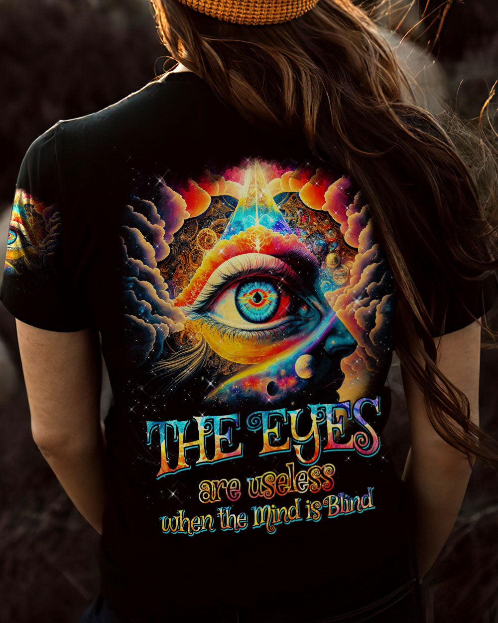THE EYES ARE USELESS WHEN THE MIND IS BLIND ALL OVER PRINT - TYTM0603233