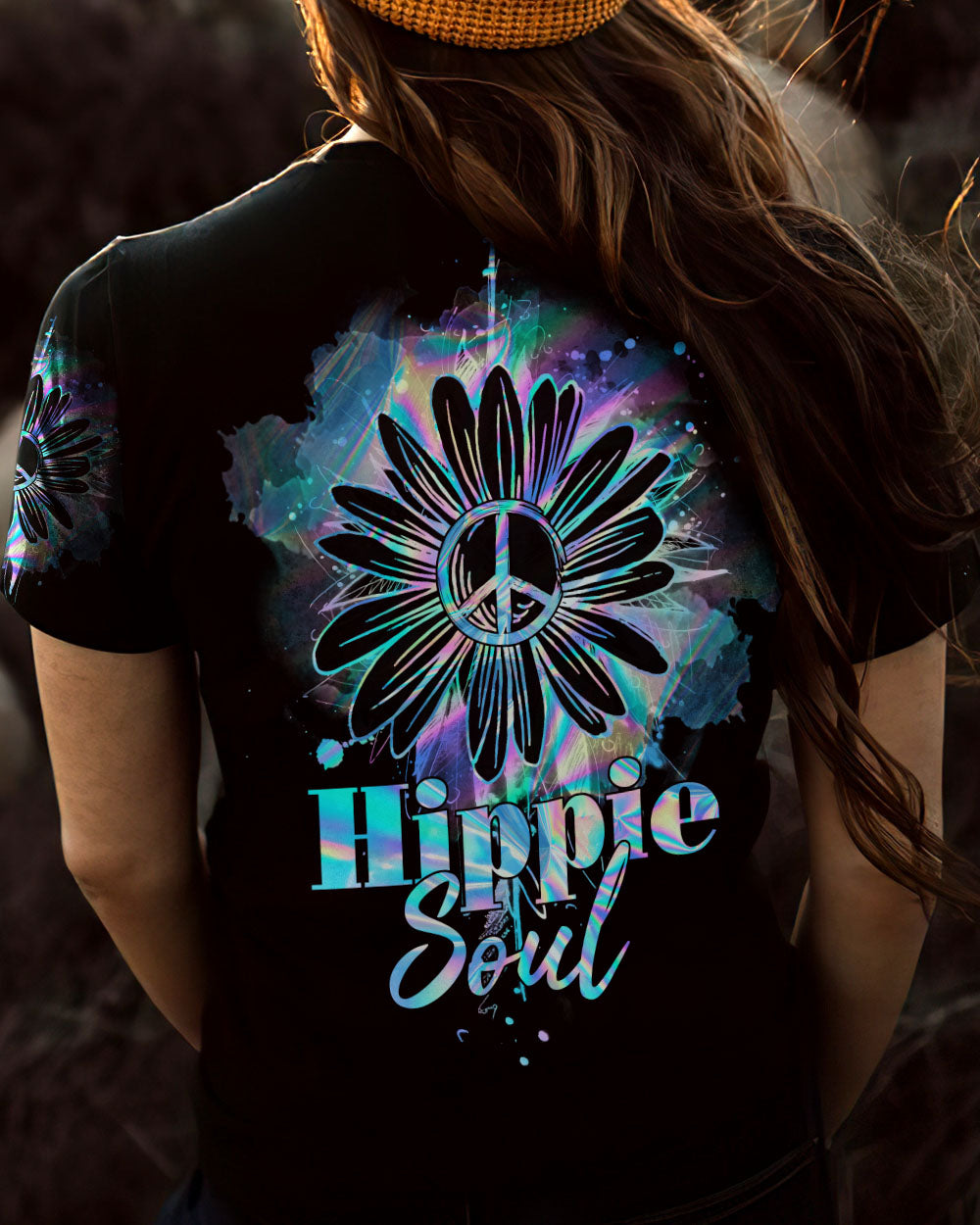 HIPPIE SOUL DAISY HOLOGRAM ALL OVER PRINT - TY2802231