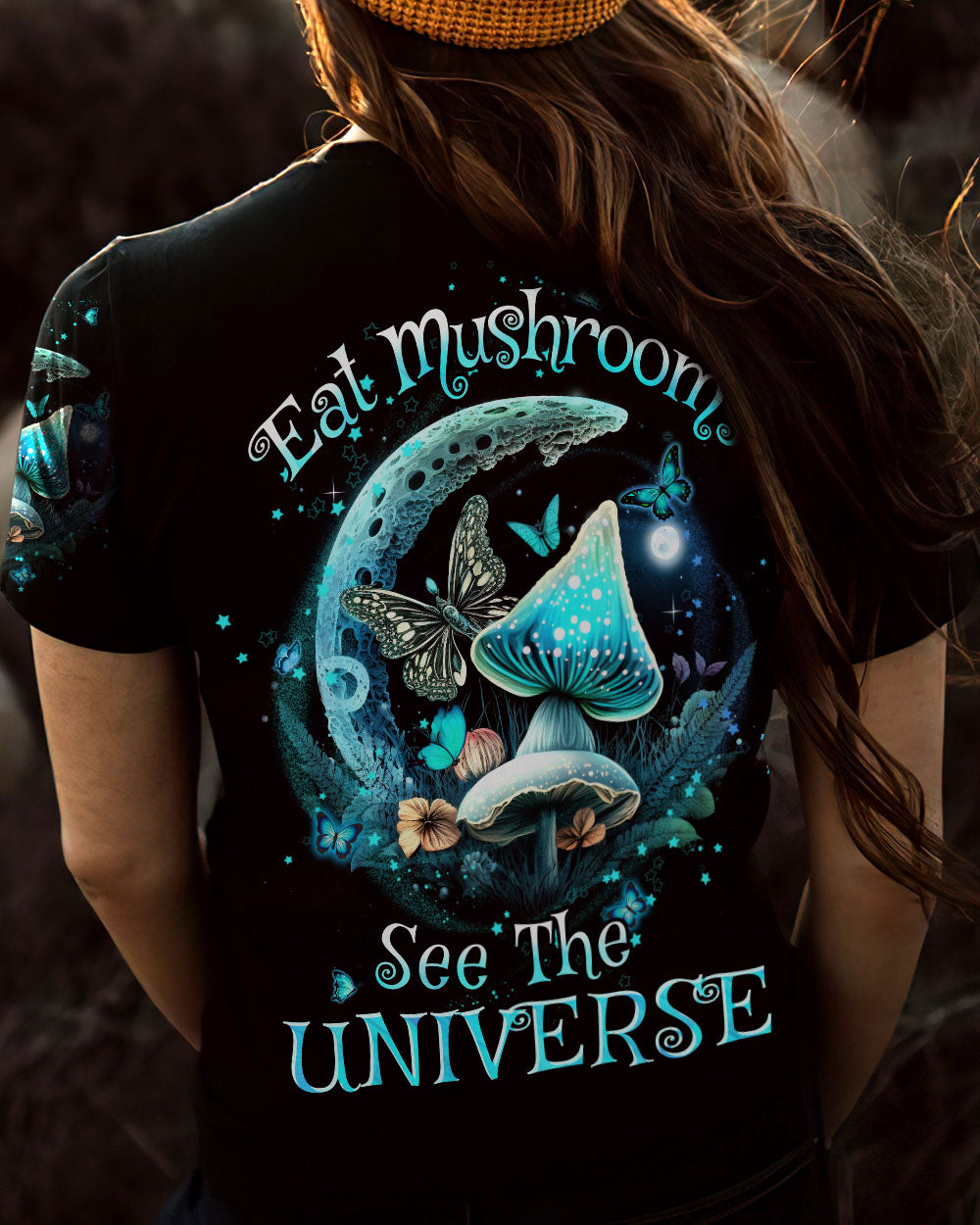 EAT MUSHROOMS SEE THE UNIVERSE ALL OVER PRINT - YHHN0103234