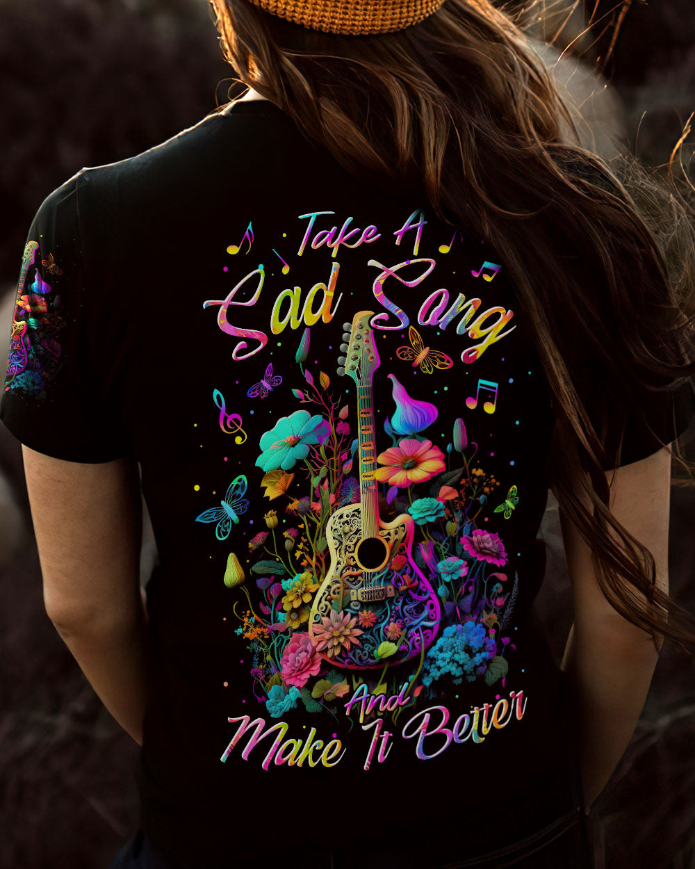 TAKE A SAD SONG AND MAKE IT BETTER GUITAR ALL OVER PRINT - TLTR1804233