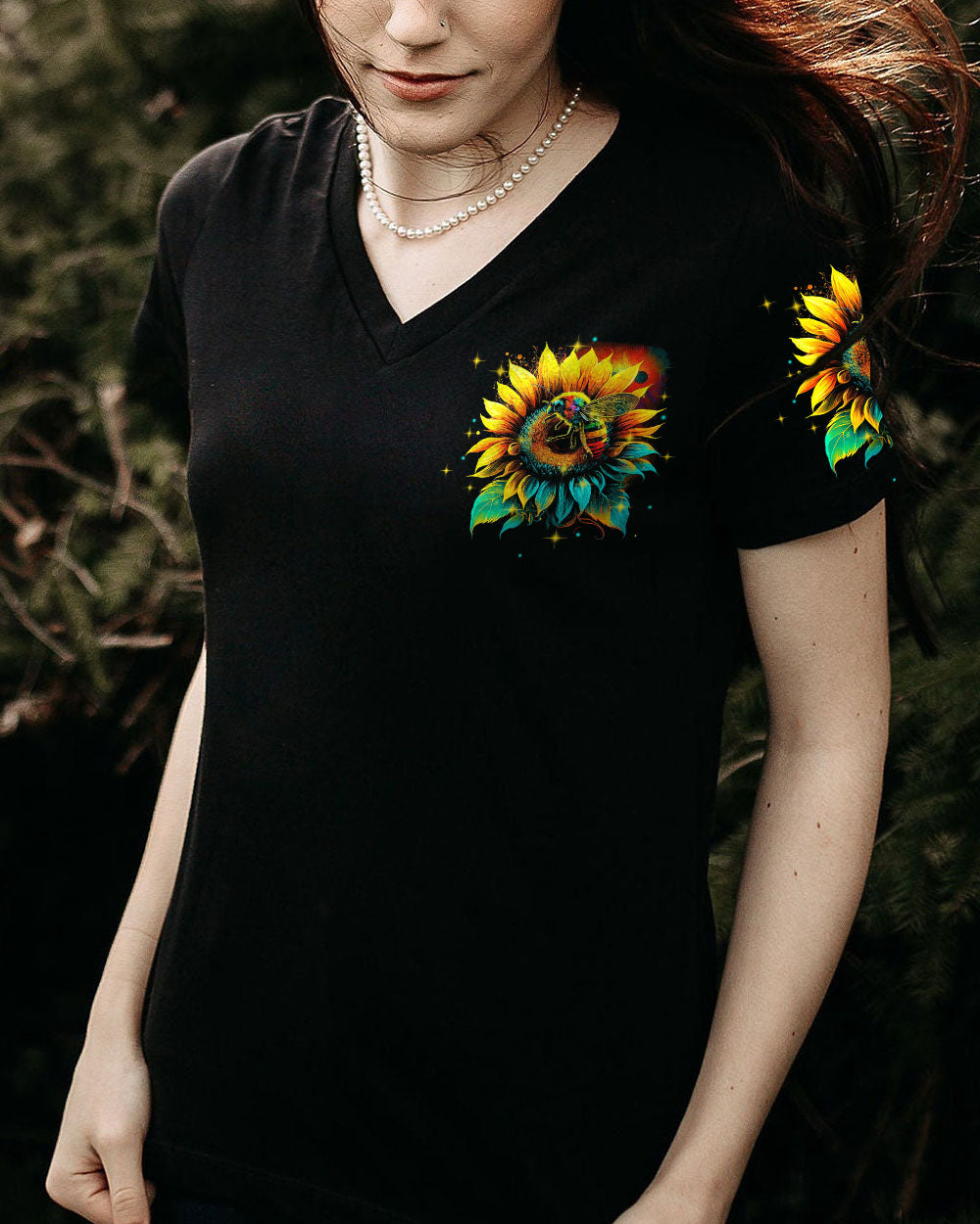 BE HAPPY SUNFLOWER ALL OVER PRINT - TYTM1603232