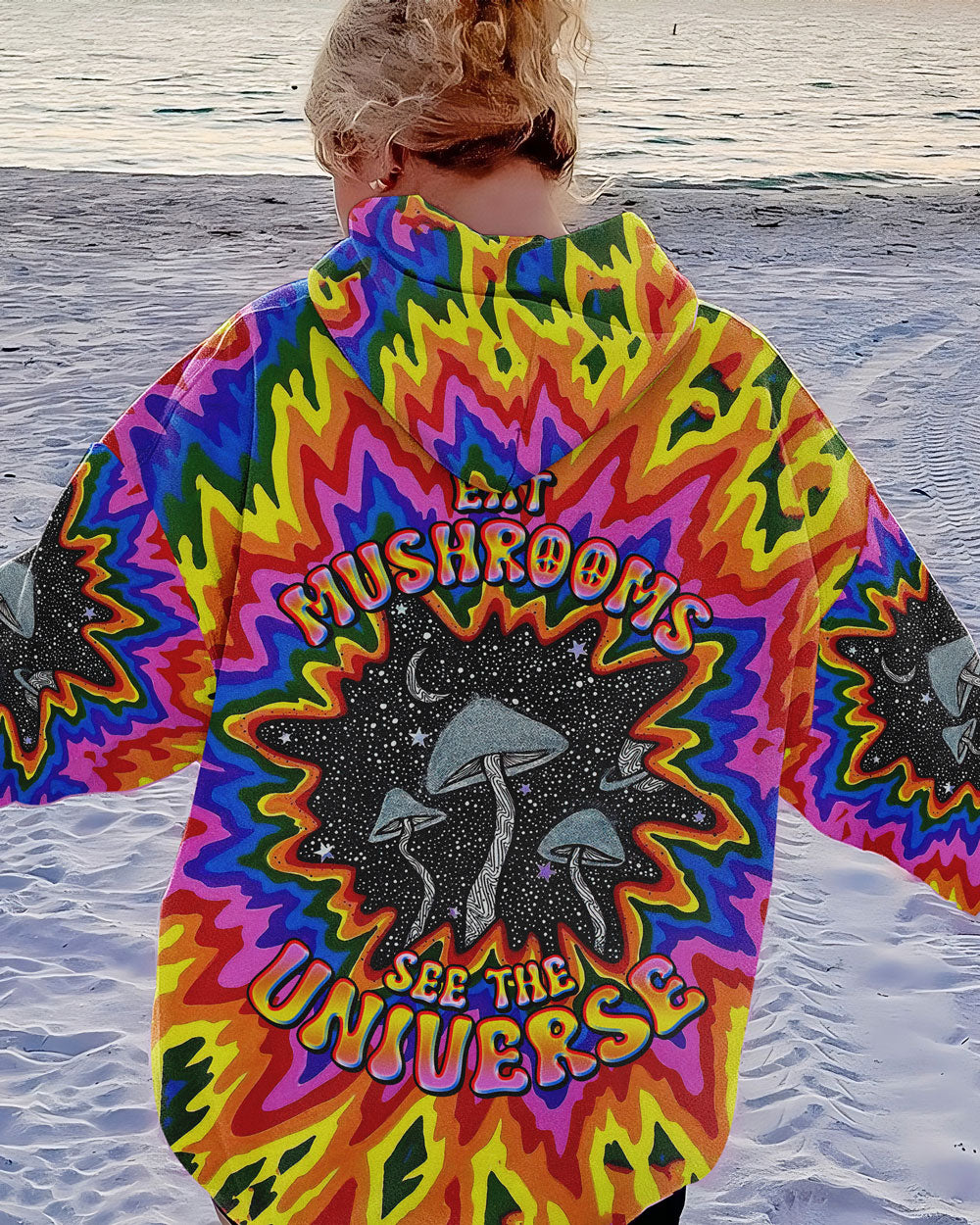 EAT MUSHROOMS SEE THE UNIVERSE TIE DYE ALL OVER PRINT - TLNO0308235