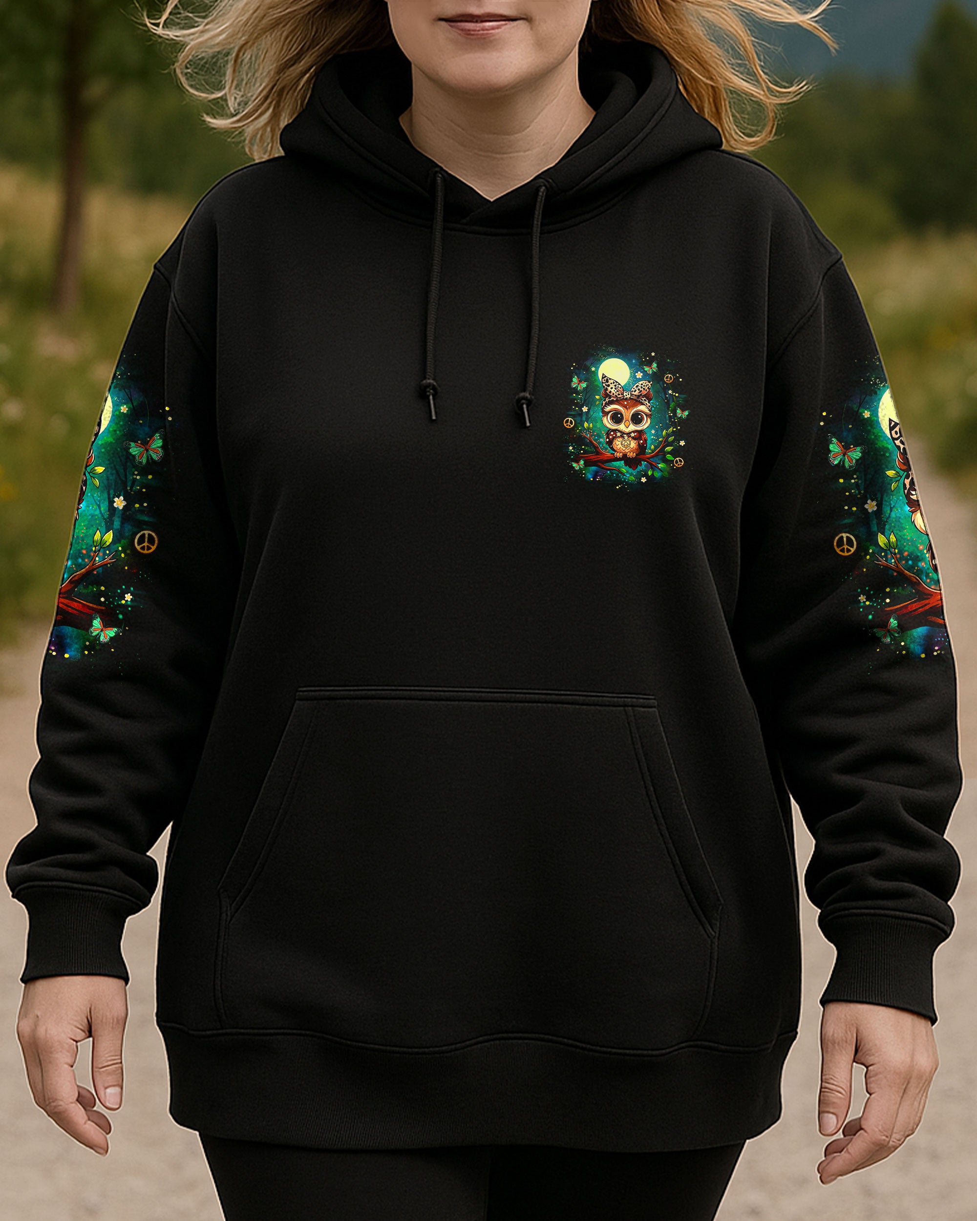 BE YOU THE WORLD WILL ADJUST OWL ALL OVER PRINT - YHLT1010251