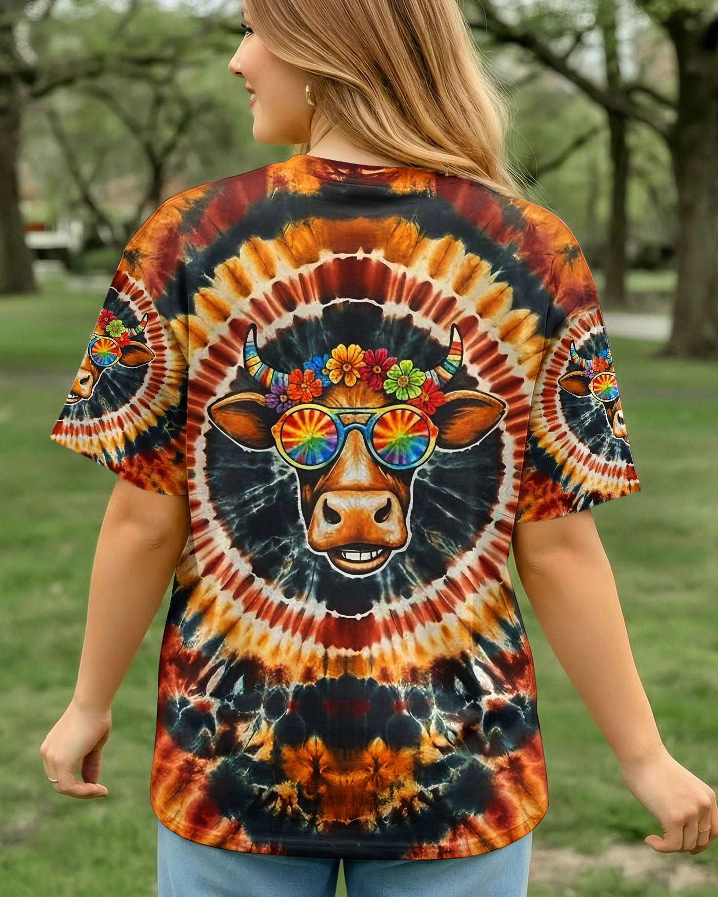 COOL GROOVY AMBER HEIFER ALL OVER PRINT - YHLT2301261