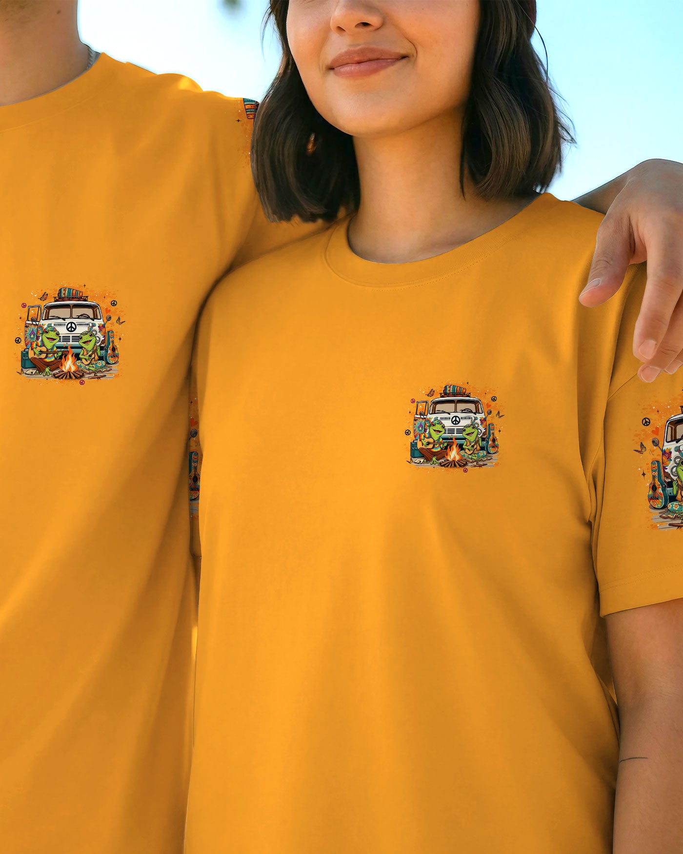 PEACE LOVE AND ADVENTURE COUPLE ALL OVER PRINT - YHLT1501261