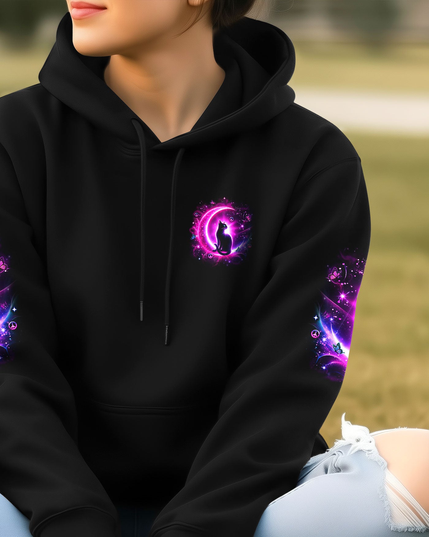 STAY WILD MOON CHILD CAT ALL OVER PRINT - YHLT2101261