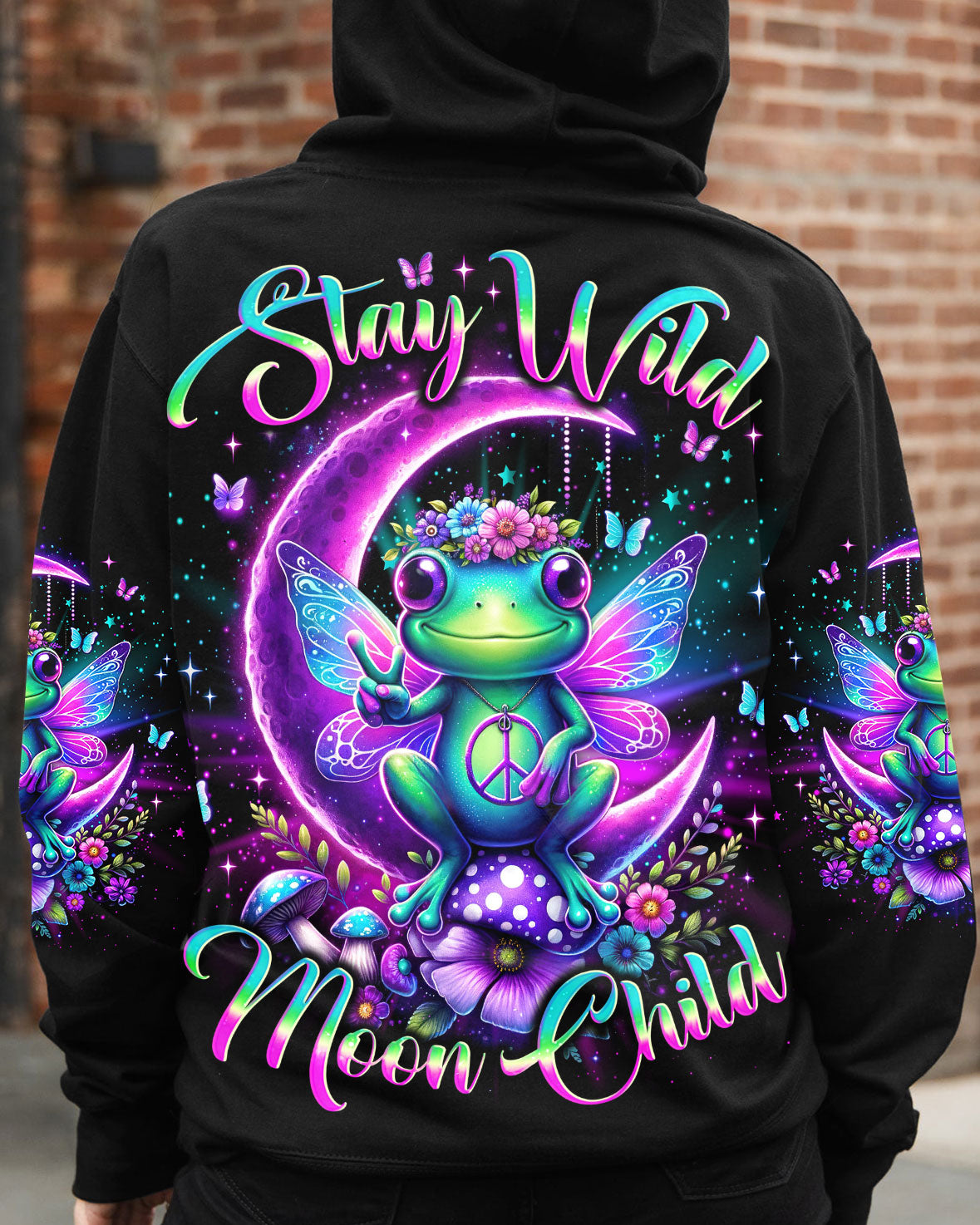 STAY WILD MOON CHILD FROG ALL OVER PRINT - TLNO2901241