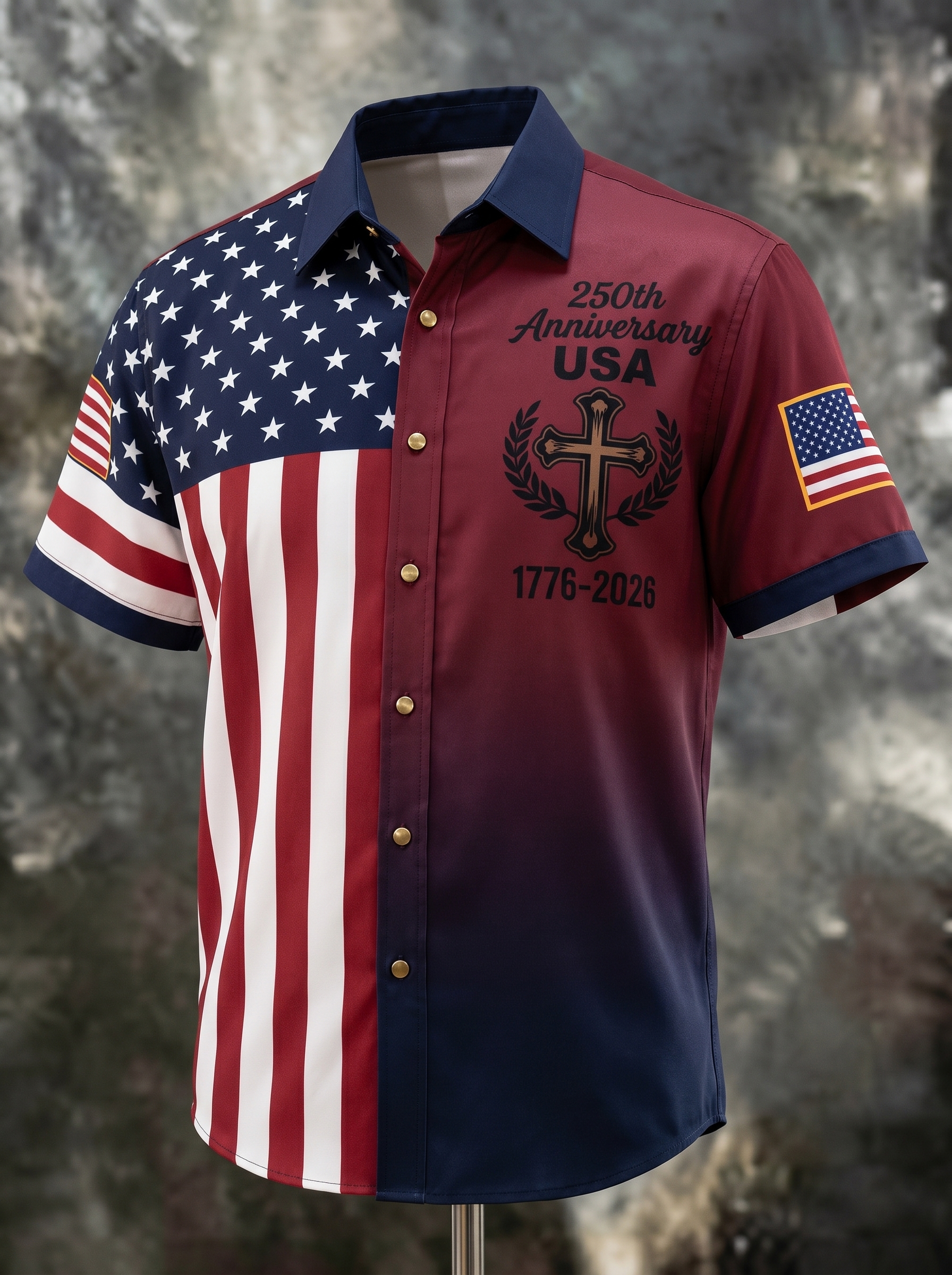 Patriotic Shirt Detail