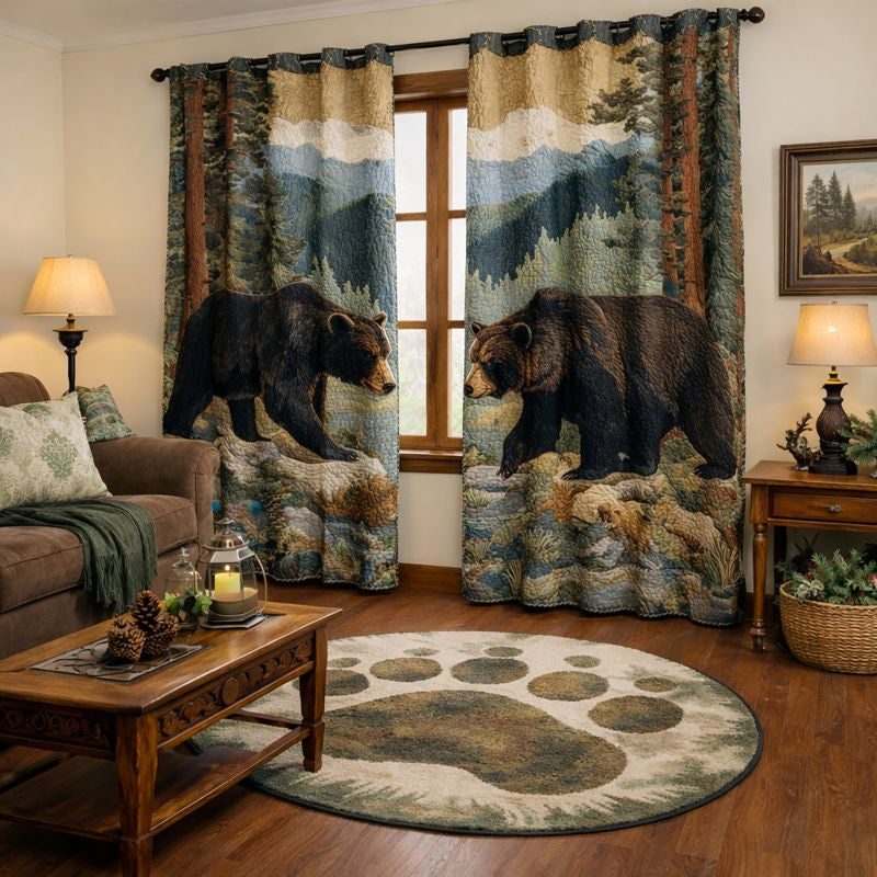 Forest Guardian Quilted Curtains GFTONT5994