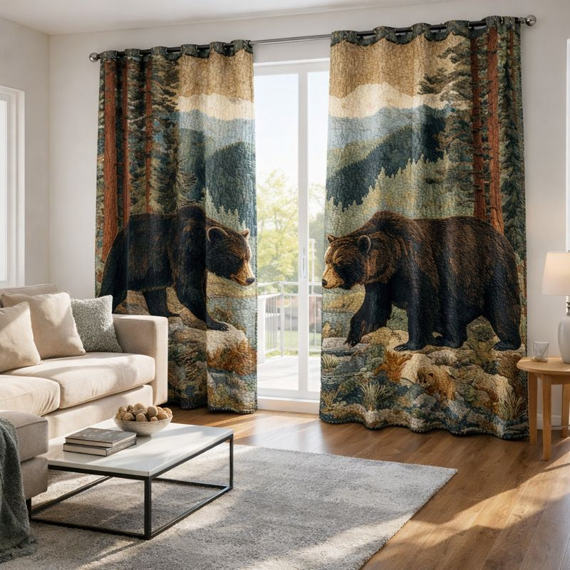Forest Guardian Quilted Curtains GFTONT5994