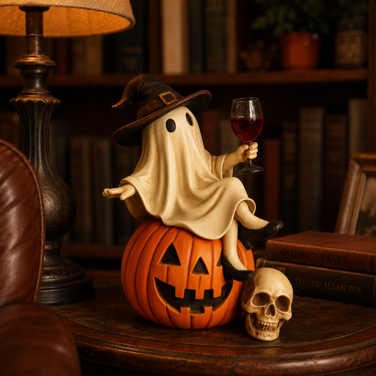 👻 Ghost Character Halloween Decor – Cute Seasonal Tabletop Decoration🍷