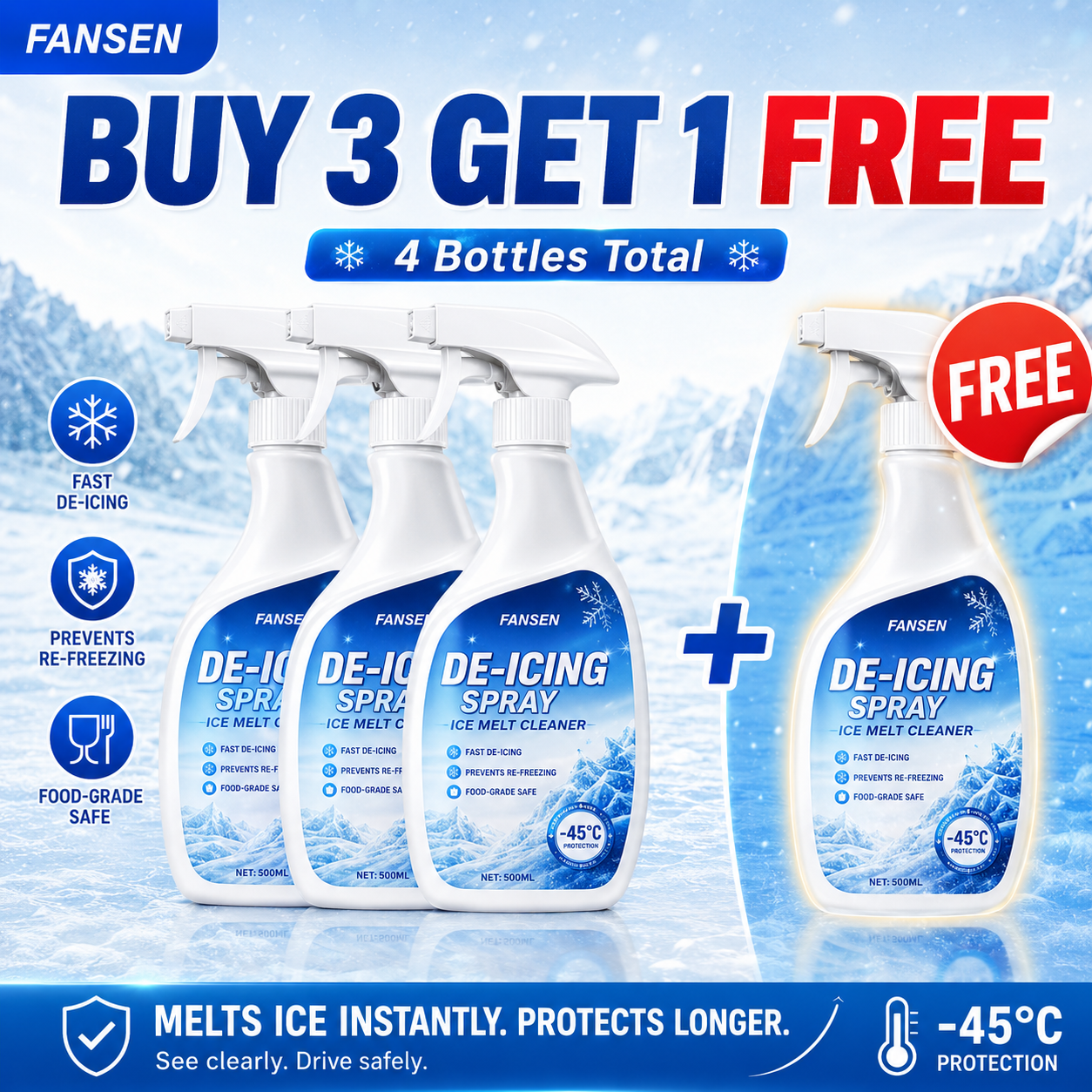 🧊Summer Special 🎁 Refrigerator Defrost Spray — 50% OFF!