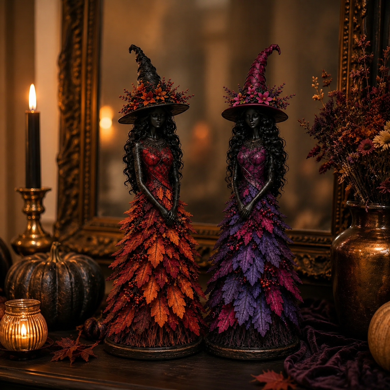 🔥LAST DAY 50% OFF - 🧙‍♀️Enchanted Autumn Witch Figurine (📦Buy 2 Free Shipping)