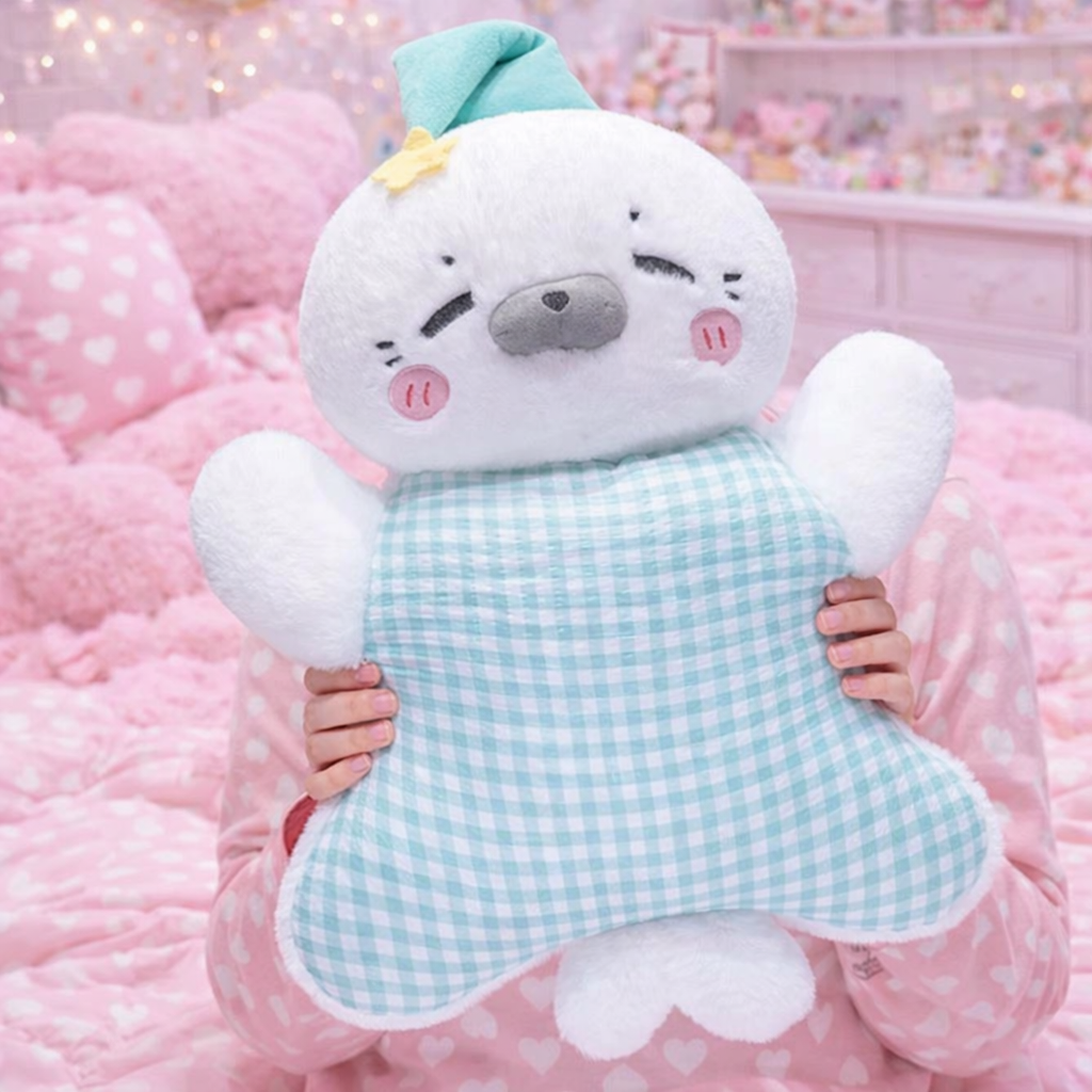 Cozy Pastel Animal Cuddle Cushions