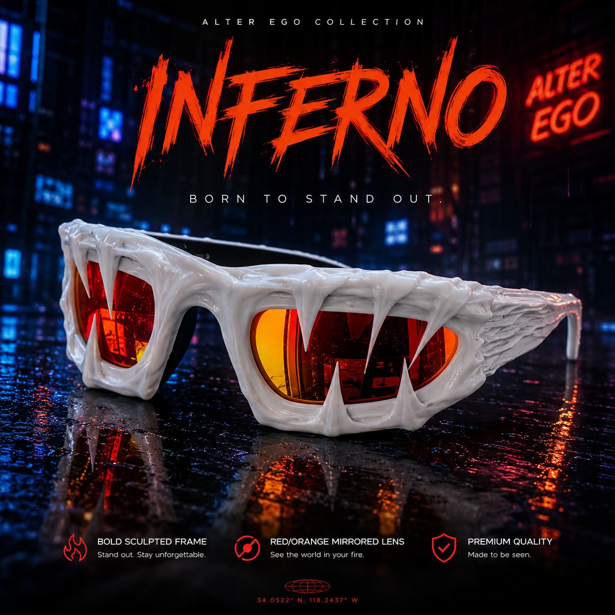 🔥Molten Fang Statement Shades🔥 –Not Made For Everyone. Made For Those Who Stand Out.