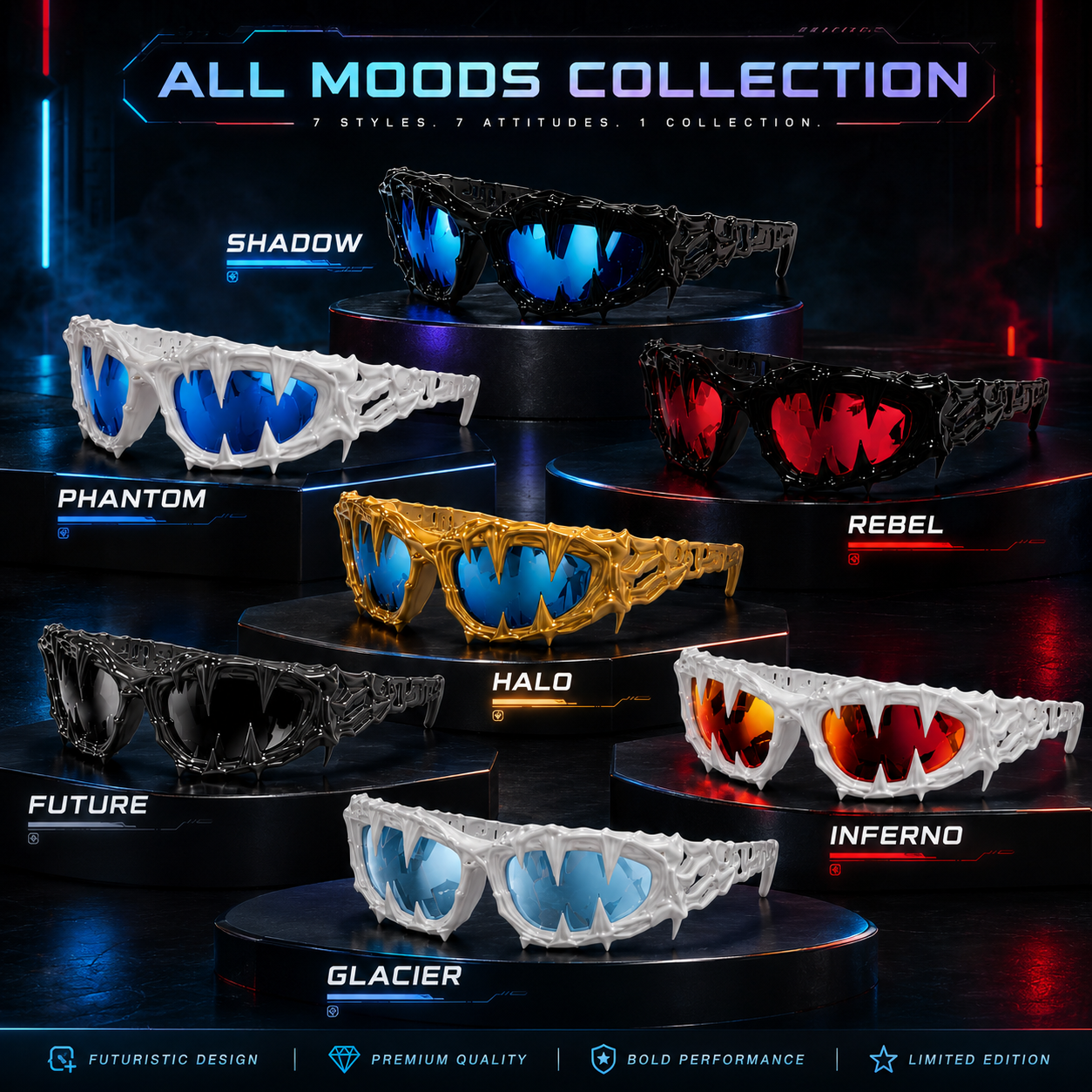 🔥Molten Fang Statement Shades🔥 –Not Made For Everyone. Made For Those Who Stand Out.