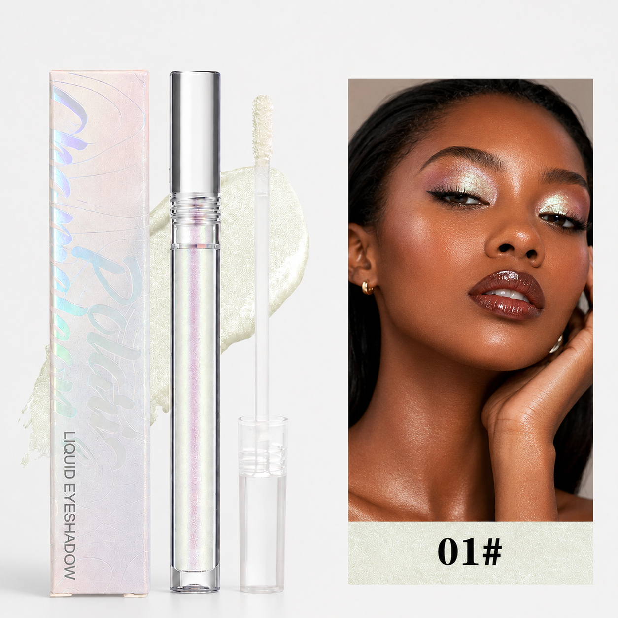 🔥Last Day 50% OFF🌈Multi-Chrome Liquid Glitter Eyeshadow🌊 – Waterproof, ✨Smudge-Proof & Long-Lasting🔥