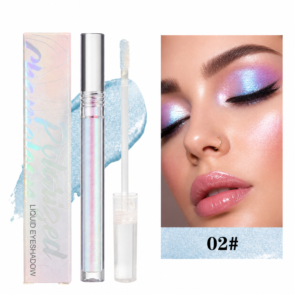 🔥Last Day 50% OFF🌈Multi-Chrome Liquid Glitter Eyeshadow🌊 – Waterproof, ✨Smudge-Proof & Long-Lasting🔥
