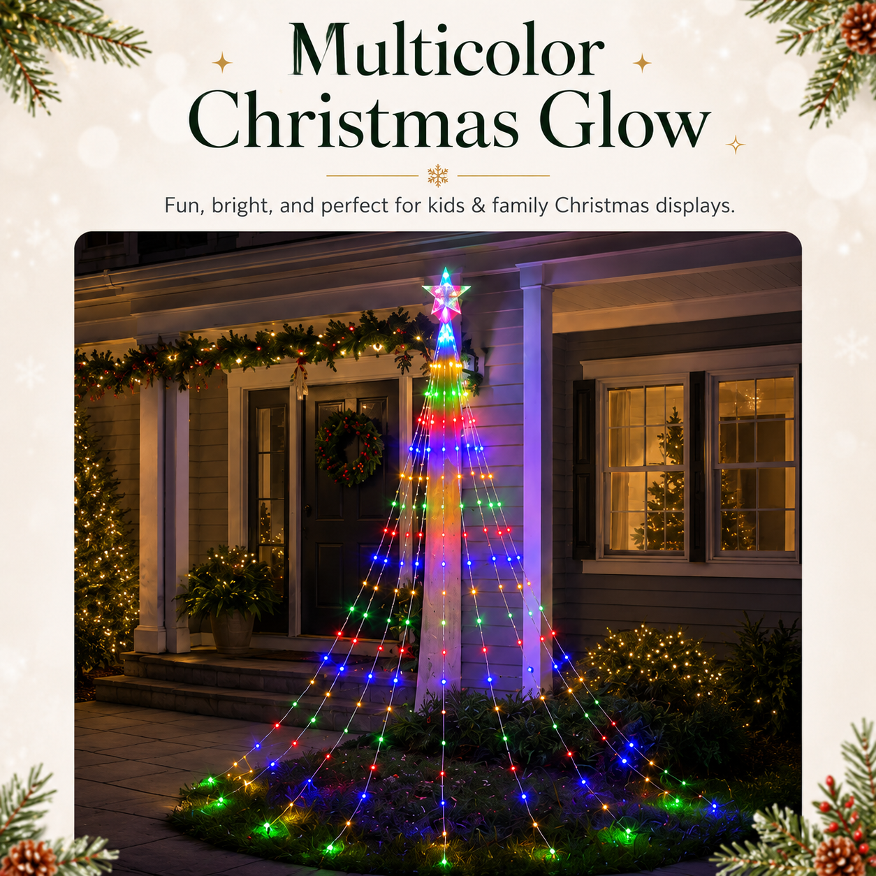🔥Limited 50% OFF✨Outdoor Star Tree Lights🌟 – 🌈A Magical Light Show For Your Yard, Patio & Garden🌈