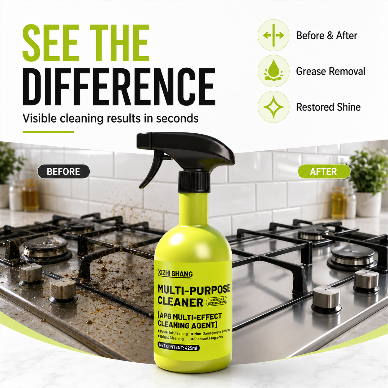All-in-One Household Cleaner for Kitchen & Home