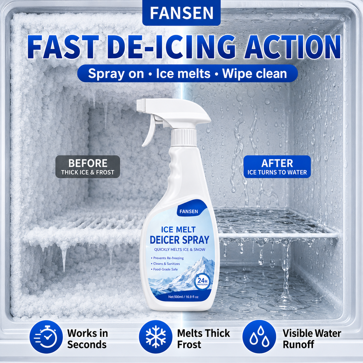 🧊Summer Special 🎁 Refrigerator Defrost Spray — 50% OFF!
