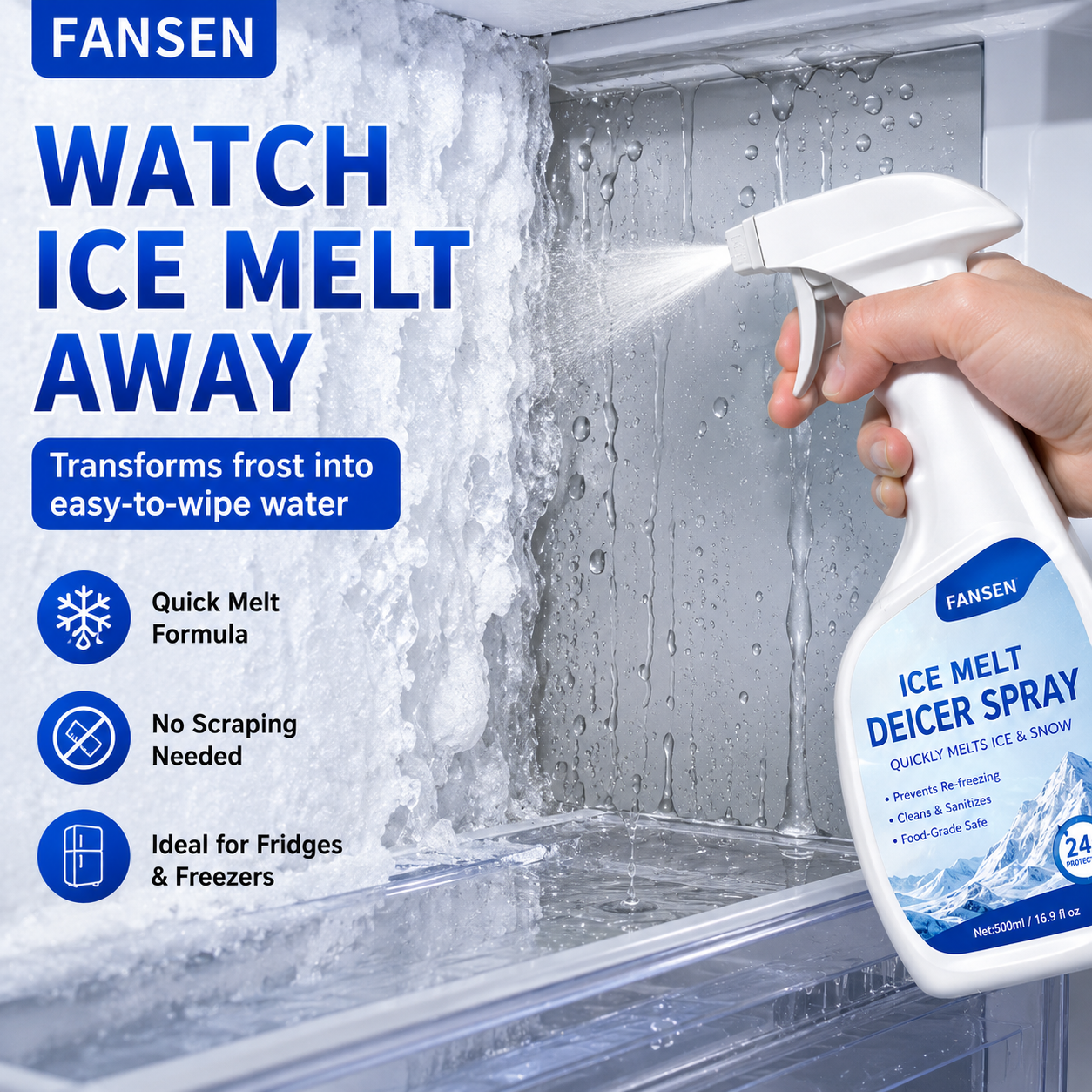 🧊Summer Special 🎁 Refrigerator Defrost Spray — 50% OFF!