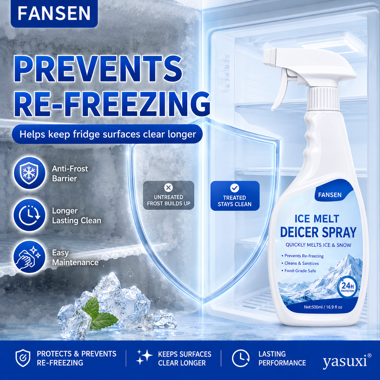 🧊Summer Special 🎁 Refrigerator Defrost Spray — 50% OFF!
