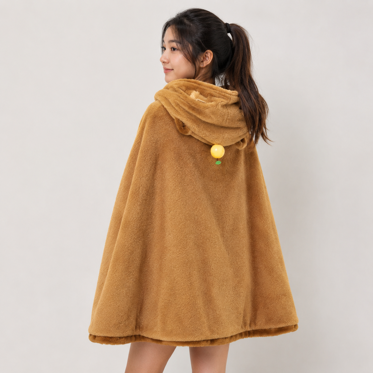 Fluffy Capybara Cloak Hooded Blanket Cape