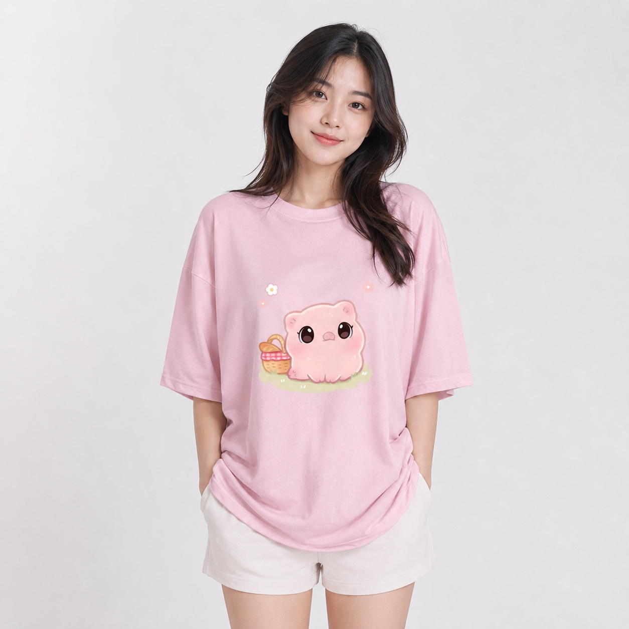 Kawaii Piggy Unisex Tee