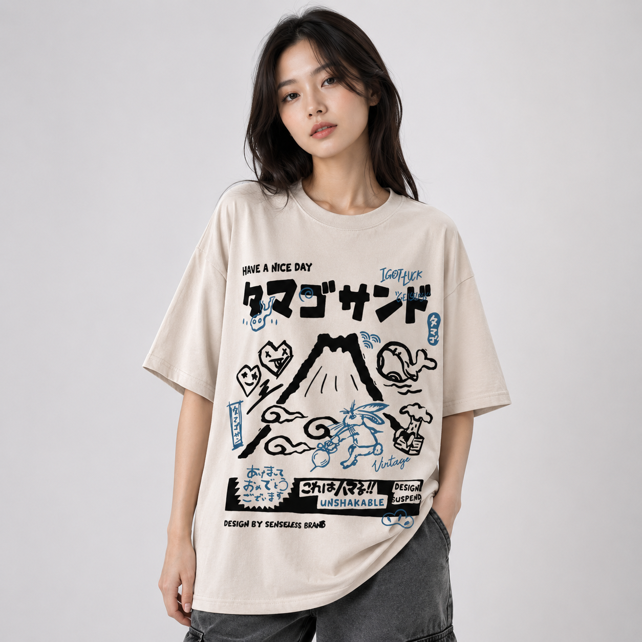 Japanese Mount Fuji Unisex Tee