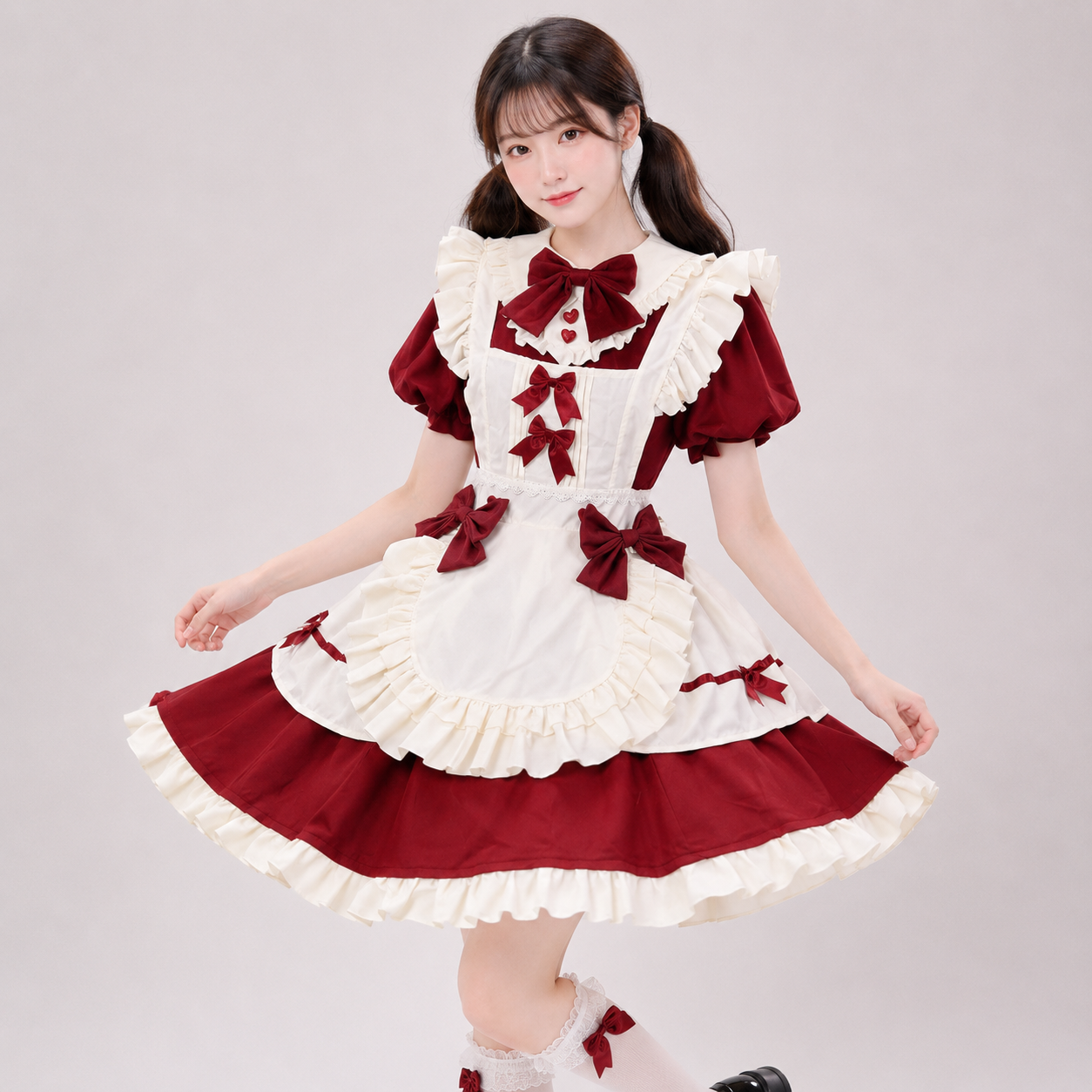 Kawaii Two-Tone Lolita Maid Cosplay Women's Dress Collection