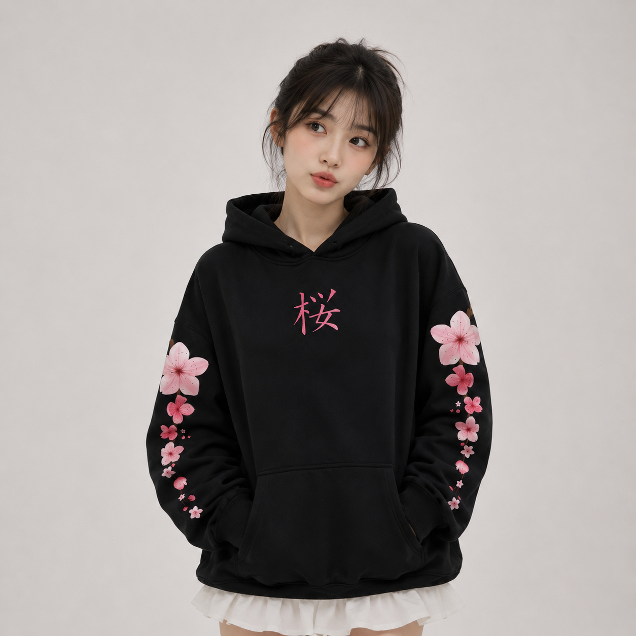 Japanese Cherry Sakura  Hoodies Long Sleeve