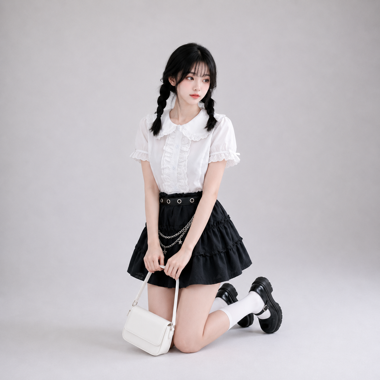 Sweet White Lace Collar Lolita Women's Blouse