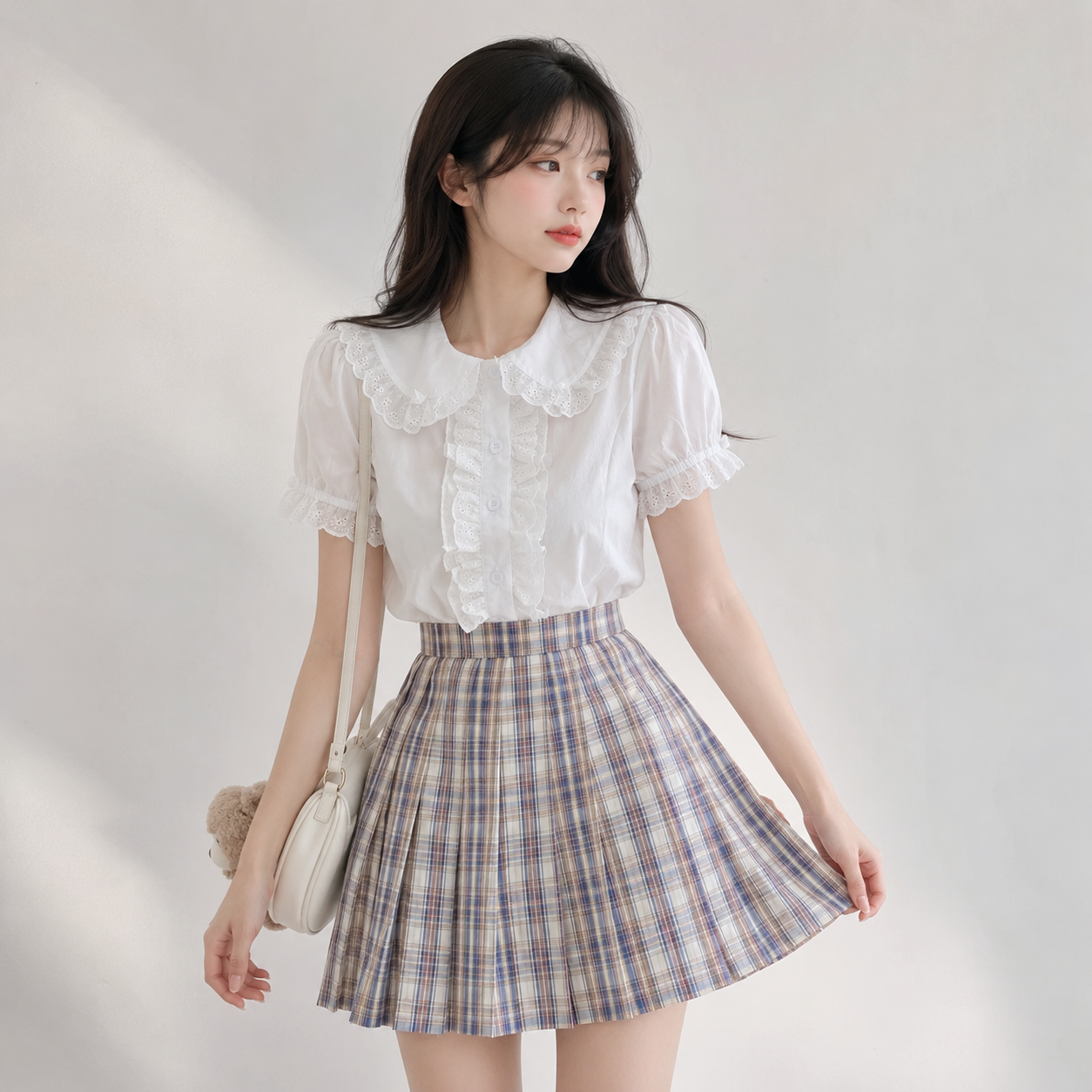 Sweet White Lace Collar Lolita Women's Blouse