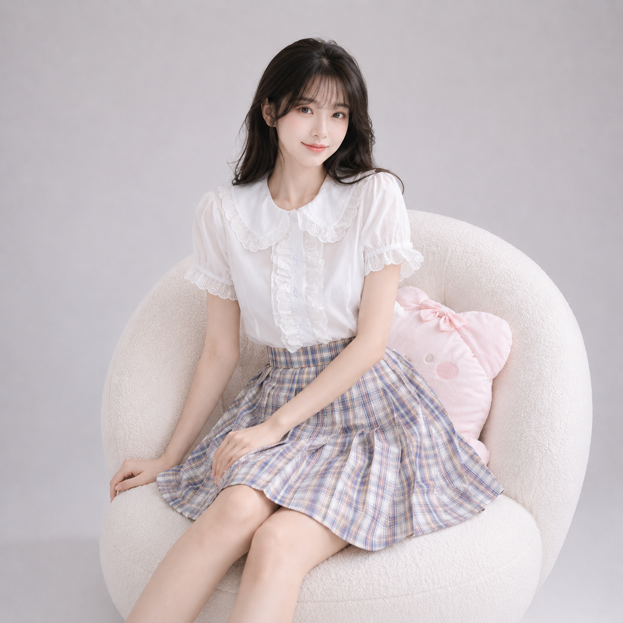 Sweet White Lace Collar Lolita Women's Blouse