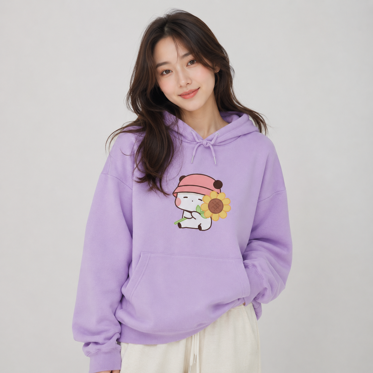 Sunflower Panda Unisex Hoodie