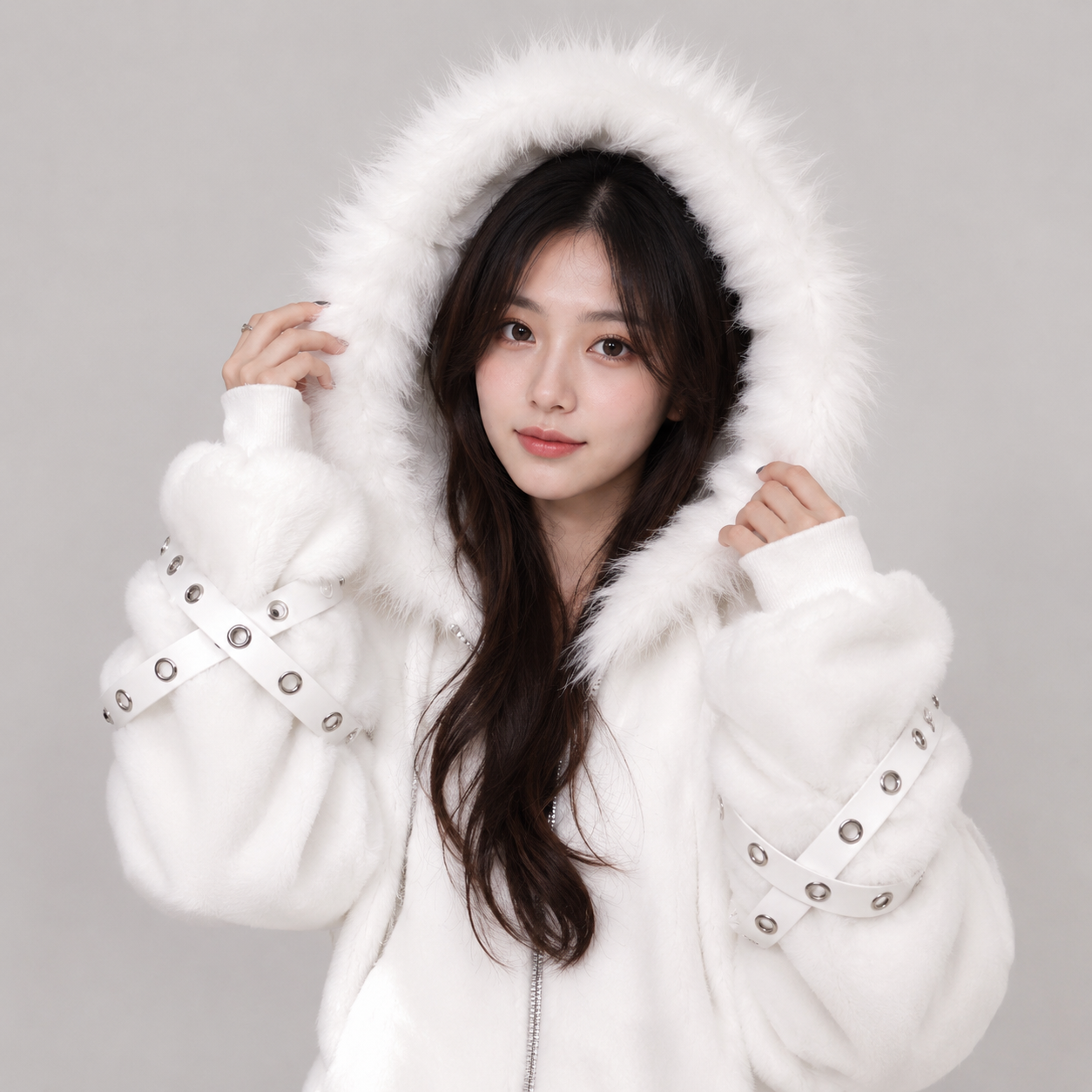 Arctic Queen Oversized Hooded Jacket