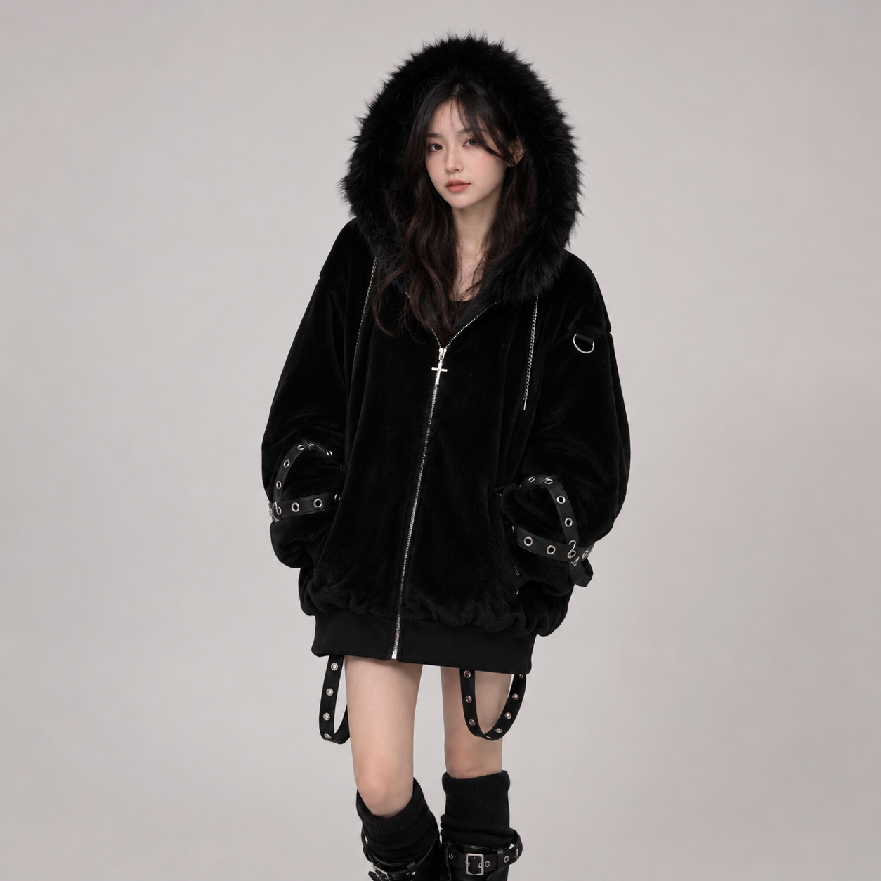Arctic Queen Oversized Hooded Jacket