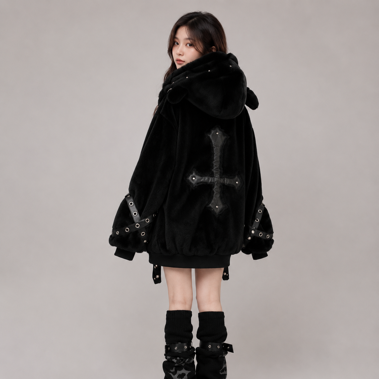 Arctic Queen Oversized Hooded Jacket