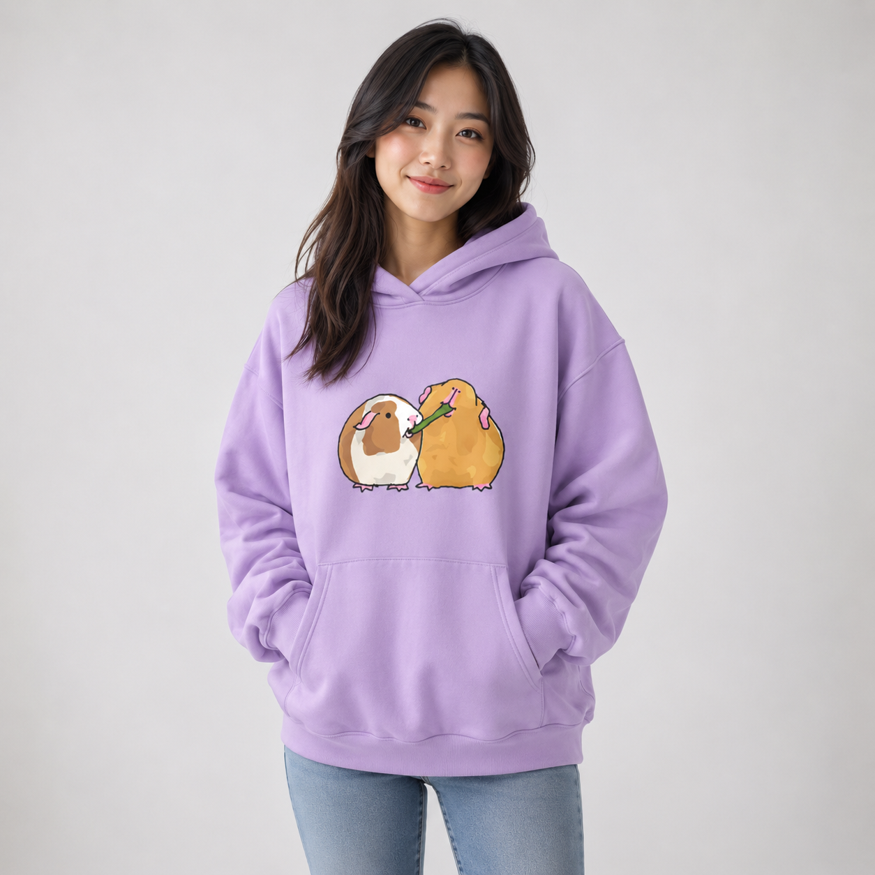 Guinea Pig Sharing is Caring Unisex Hoodie