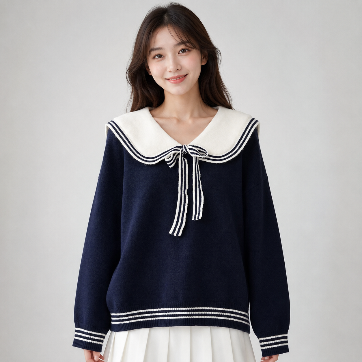 Sailor Moon Inspired Collar Long Sleeve Cardigan