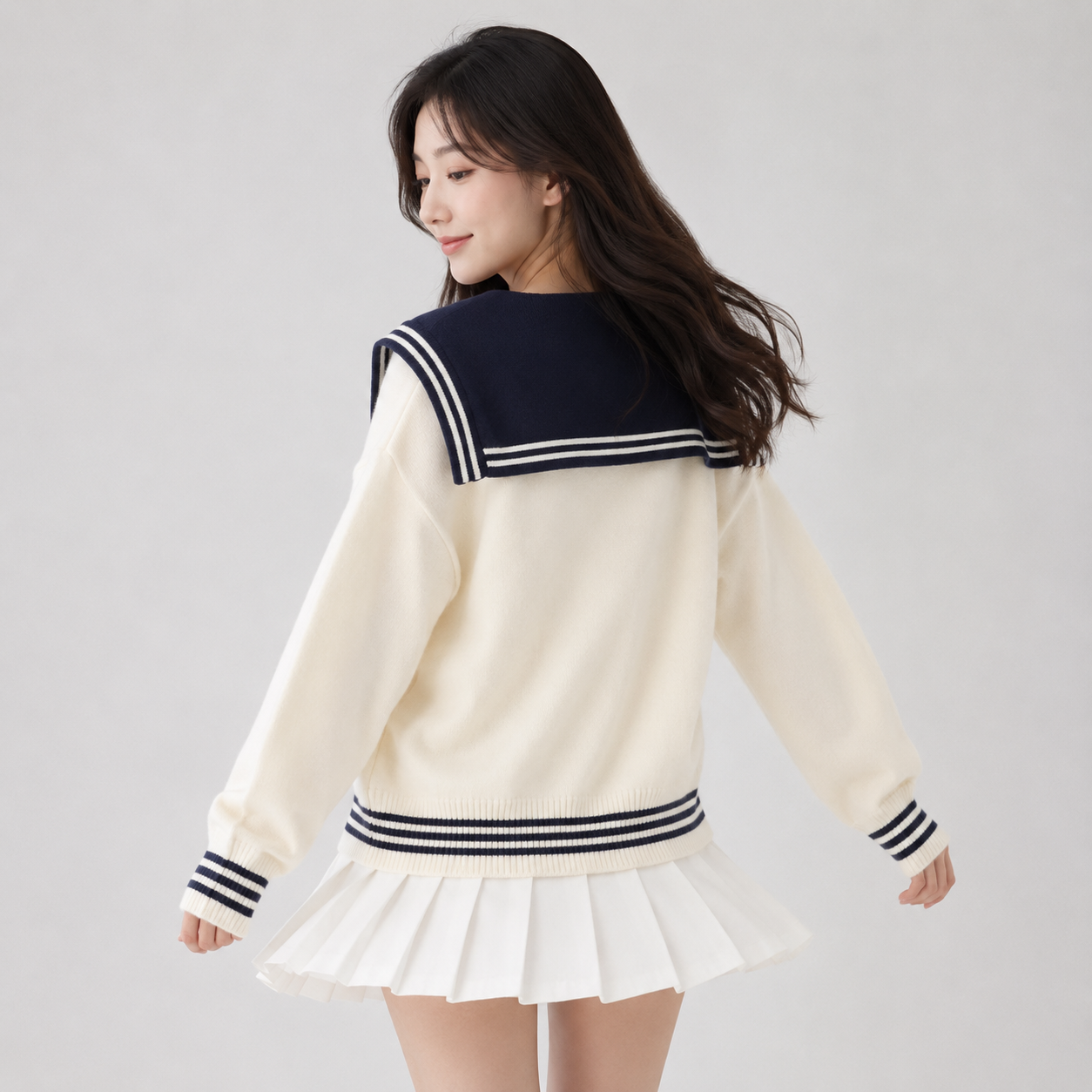 Sailor Moon Inspired Collar Long Sleeve Cardigan