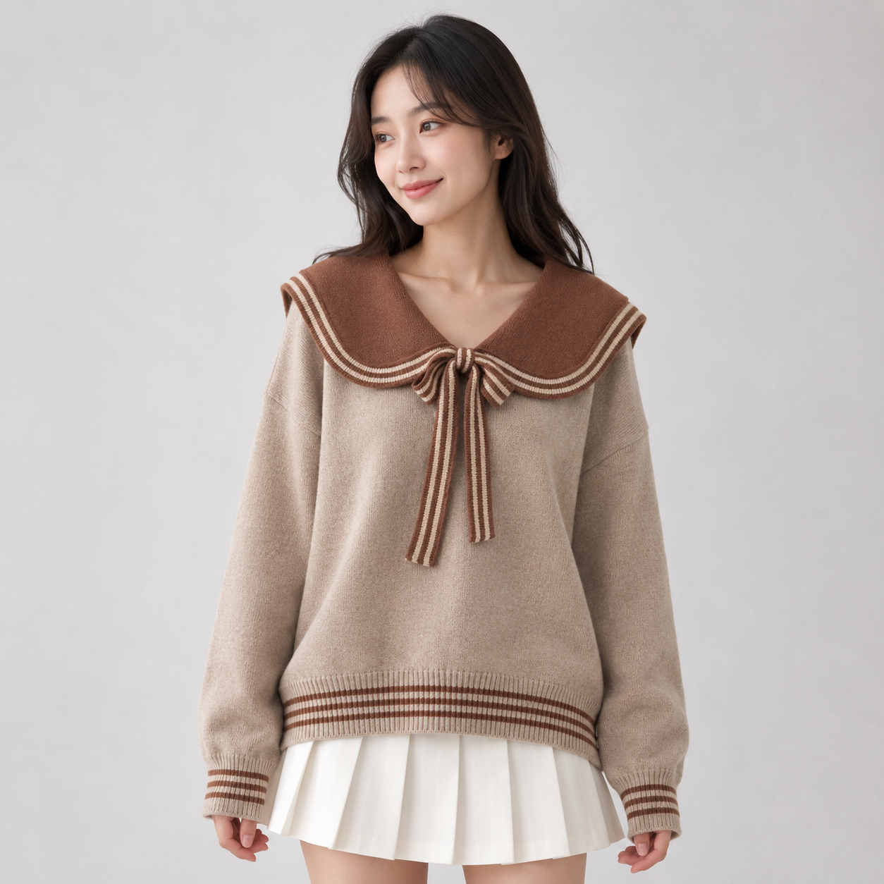 Sailor Moon Inspired Collar Long Sleeve Cardigan
