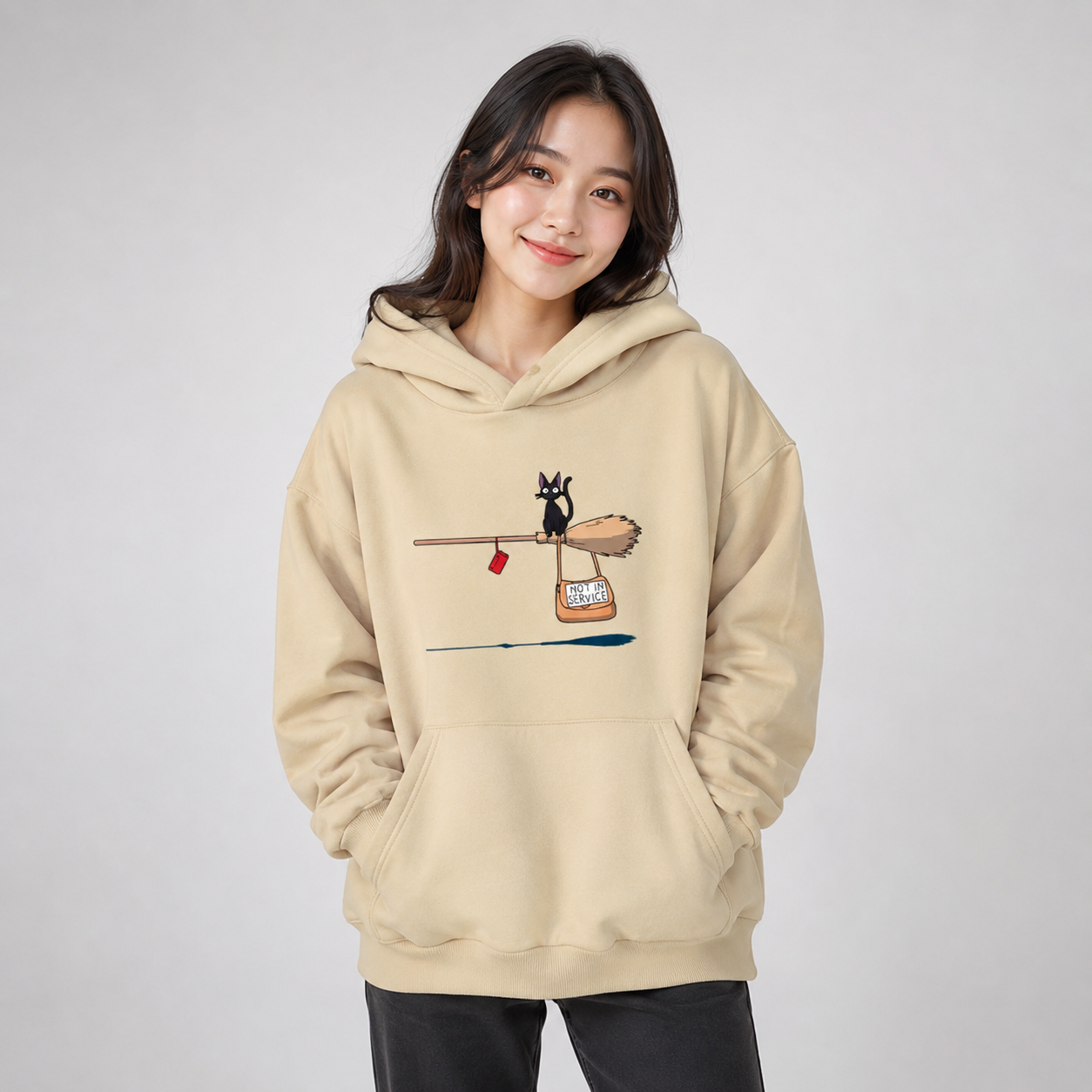 Kiki's Delivery Service Black Cat Unisex Hoodie