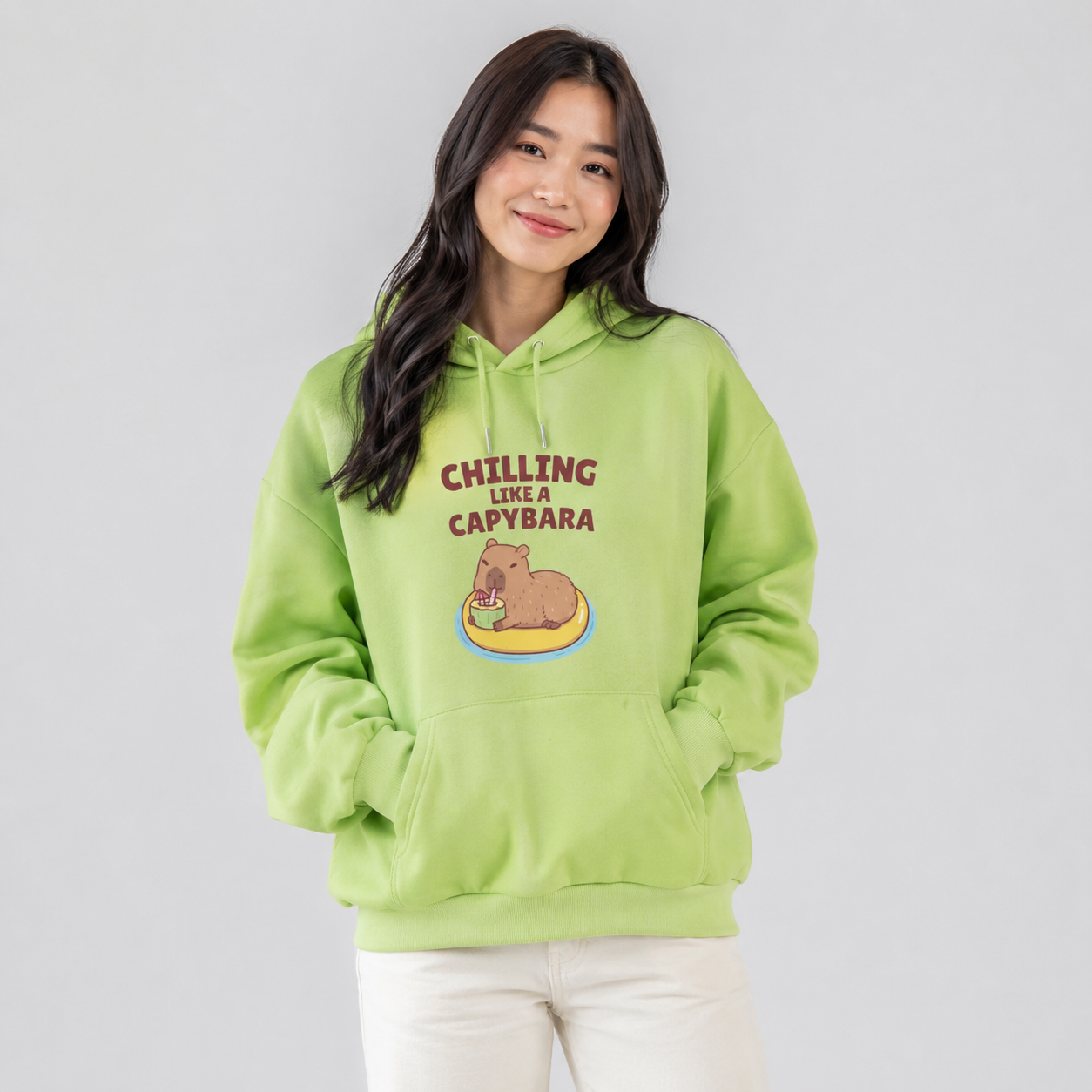 Chilling Like A Capybara Unisex Hoodie