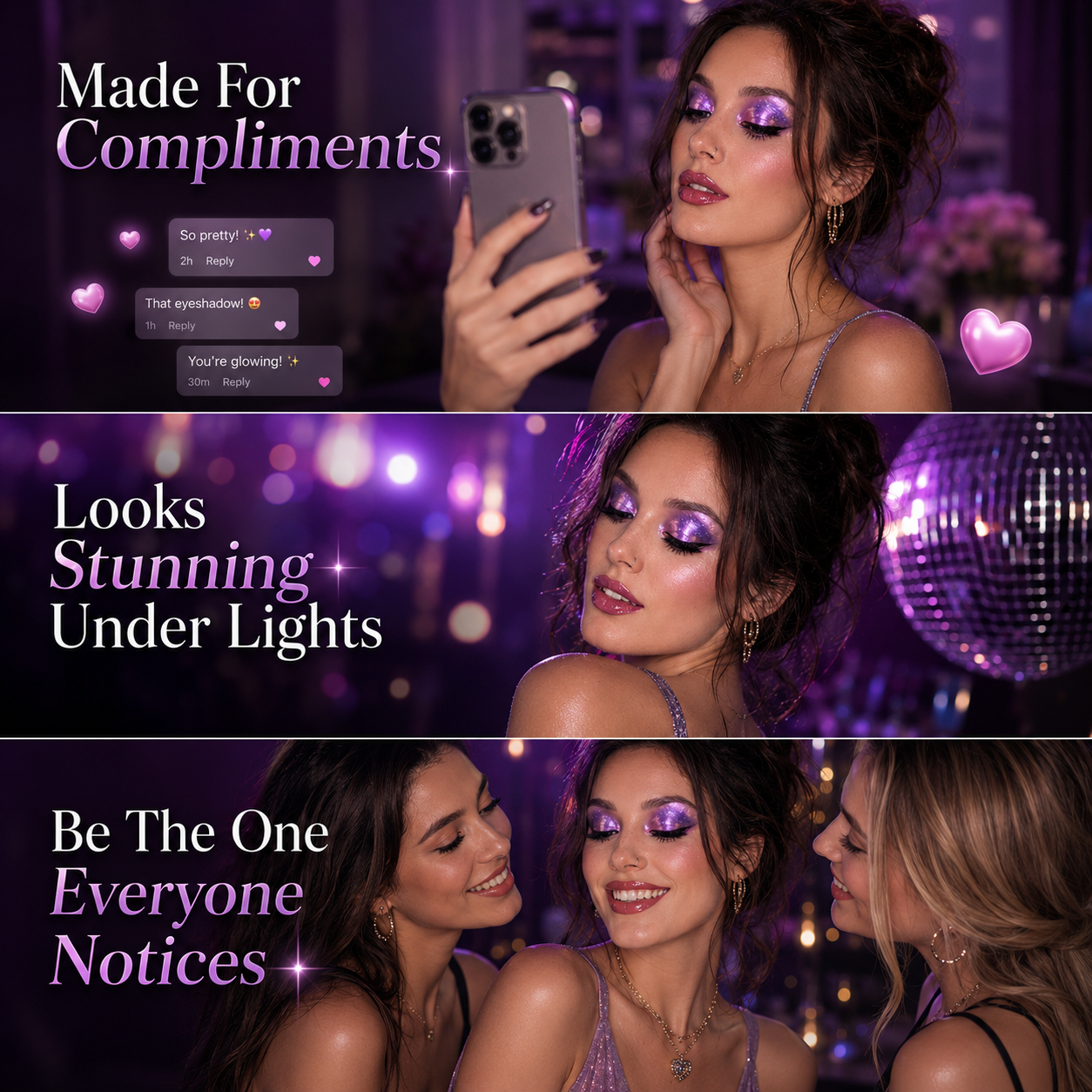 🔥Last Day 50% OFF🌈Multi-Chrome Liquid Glitter Eyeshadow🌊 – Waterproof, ✨Smudge-Proof & Long-Lasting🔥
