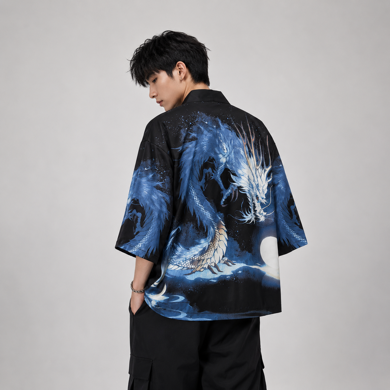 Blue Thunder Dragon Kimono