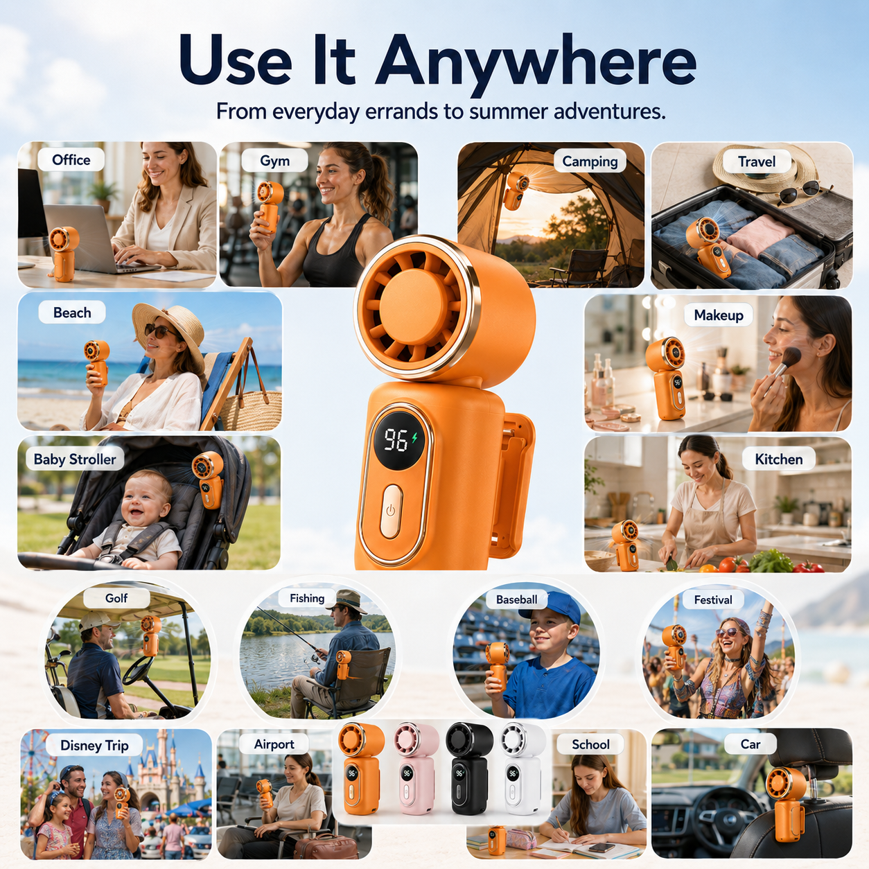 🔥Last Day 50% OFF💦Summer Heat? 💦✨Clip On Instant Cooling Anywhere✨